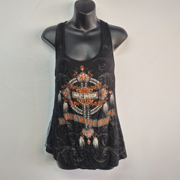 Harley-Davidson Tops - Harley-Davidson Women's Tank Top Black Gray Size S NWT